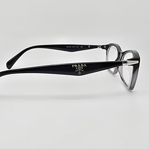 Prada VPR 15P ZYY-1O1 Black Gradient Transparent Eyeglasses Frame Italy 53mm - Picture 5 of 13